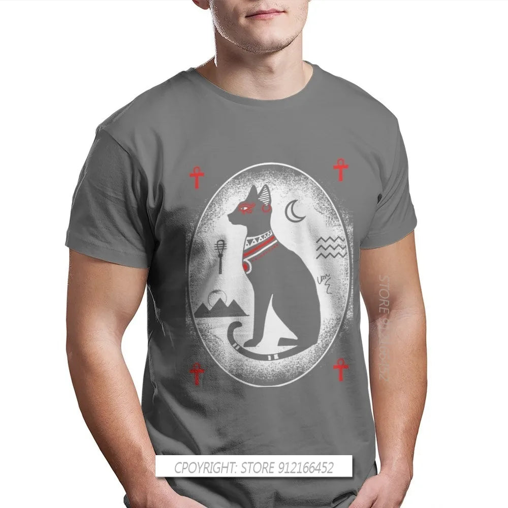 Ancient Egypt Gods T-Shirt – 100% Cotton Men's Top Featuring Atum, Horus, Osiris & Bastet - Image 18