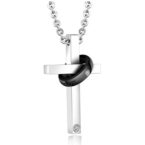 Christian Bible Cross Stainless Steel Statement Necklace – Unisex Catholic Religious Jewelry - Image 9