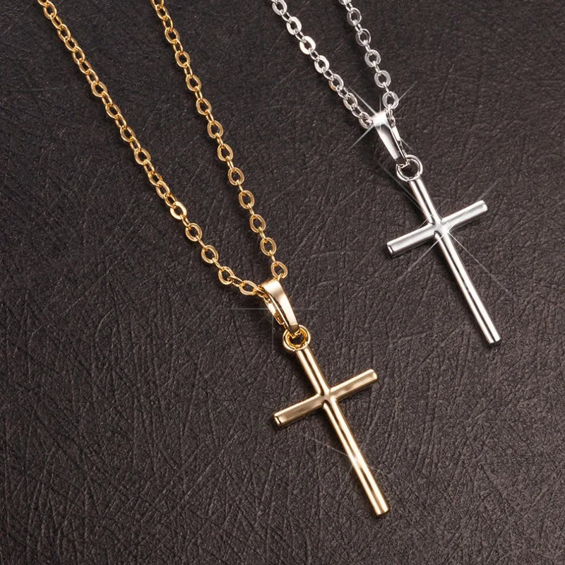 Fashion Crystal Jesus Cross Pendant Necklace – Gold & Black Color Jewelry for Men & Women (Dropshipping & Wholesale) - Image 5