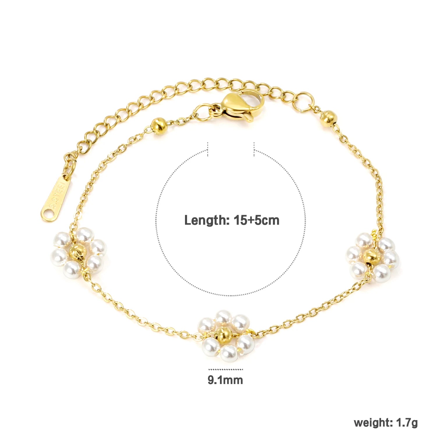 LUXUSTEEL Simple Hollow Circular Buckle Bracelet – Stainless Steel Chain Jewelry for Women & Girls - Image 11