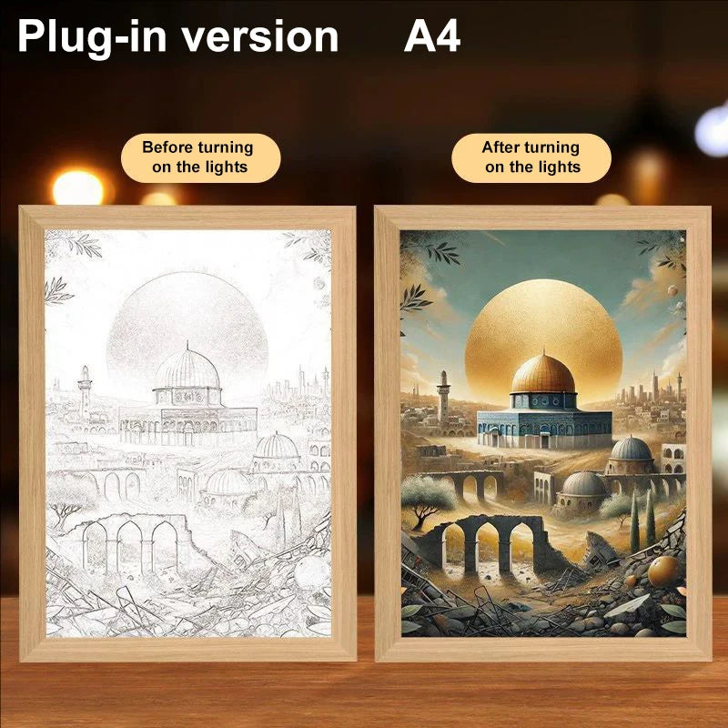 Lumin Works "Jesus – I Am Always With You" 4D LED Wall Art Light - Image 7