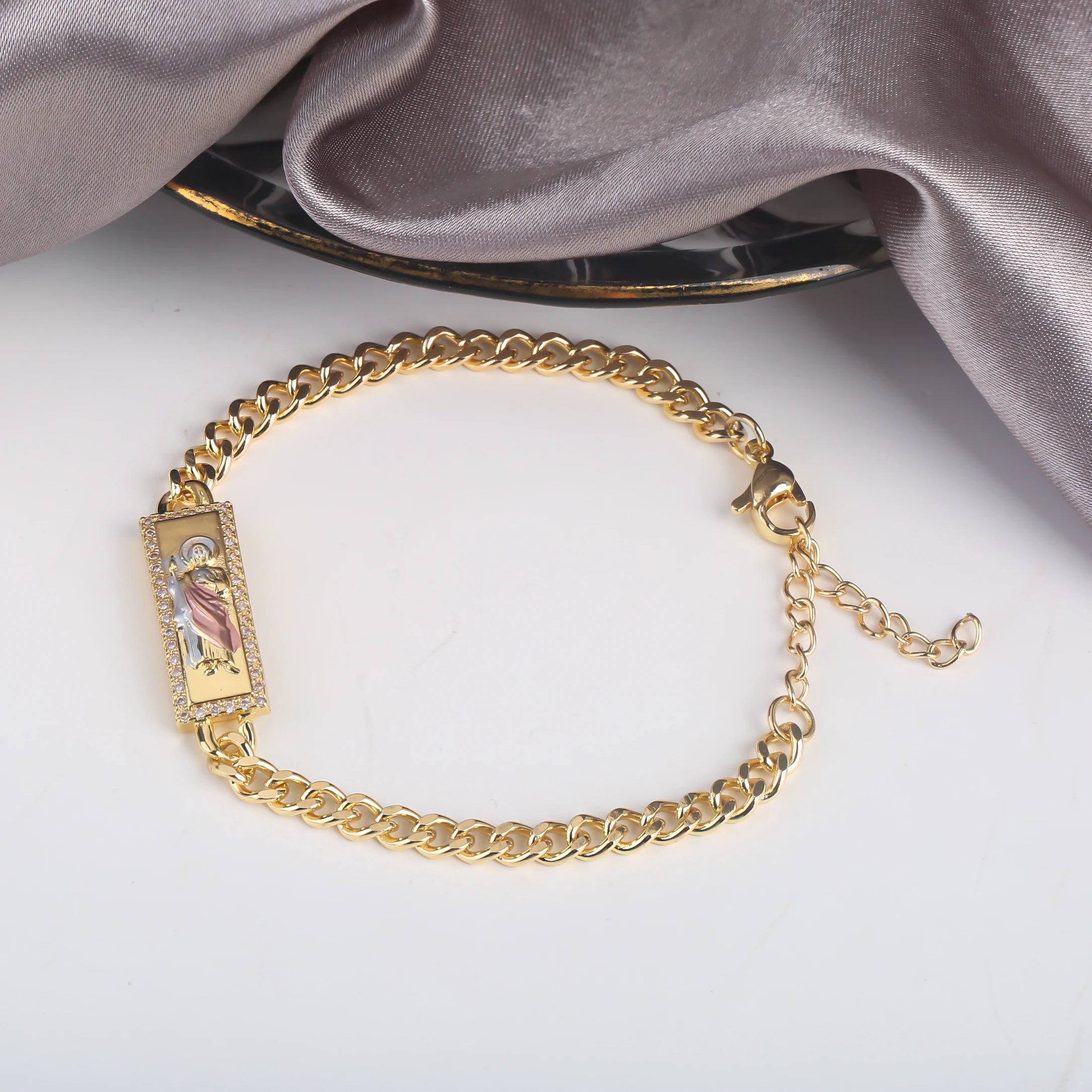 High-Quality St. Jude & Madonna Bracelet – Religious Jewelry Gift for Men & Women - Image 8