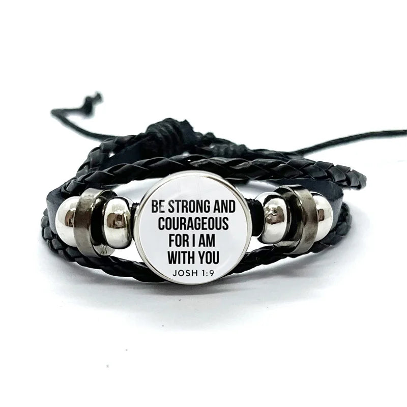 Bible Verse Faith Leather Bracelet – Handmade Multilayer Braided Christian Jewelry Gift - Image 7