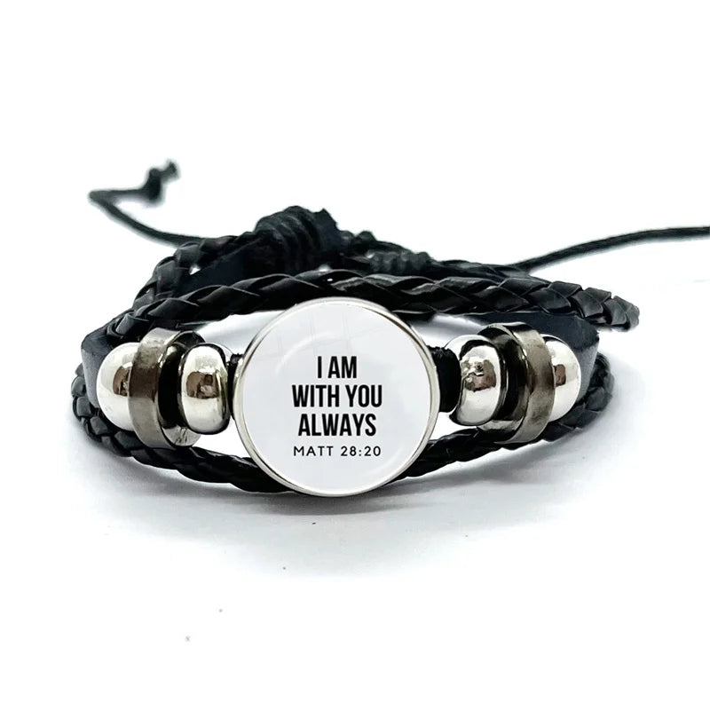 Bible Verse Faith Leather Bracelet – Handmade Multilayer Braided Christian Jewelry Gift - Image 18