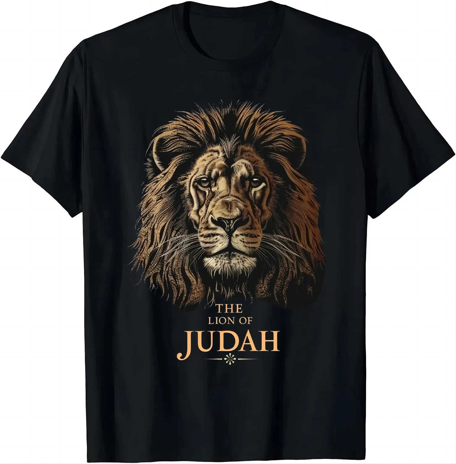 Jesus Lion of Judah T-Shirt – Vintage Christian Streetwear for Men & Women - Image 3