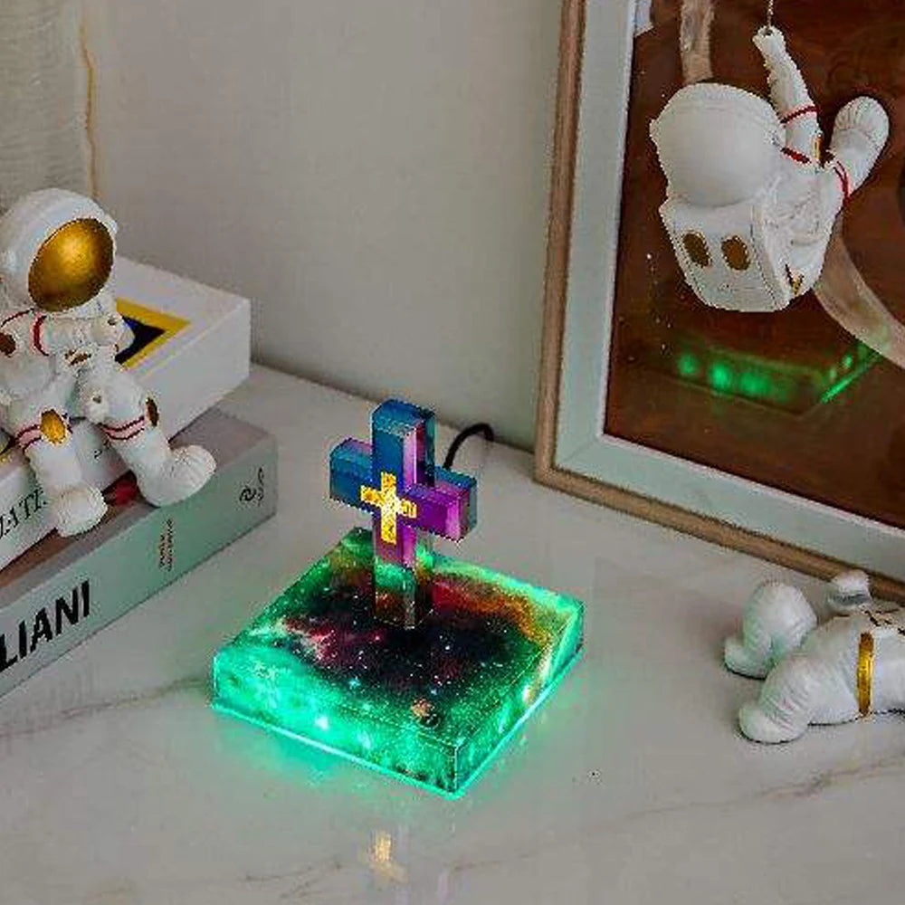 Exquisite Zircon Cross Pendant Necklace – Trendy Rotatable Crown Jewelry for Women - Image 6