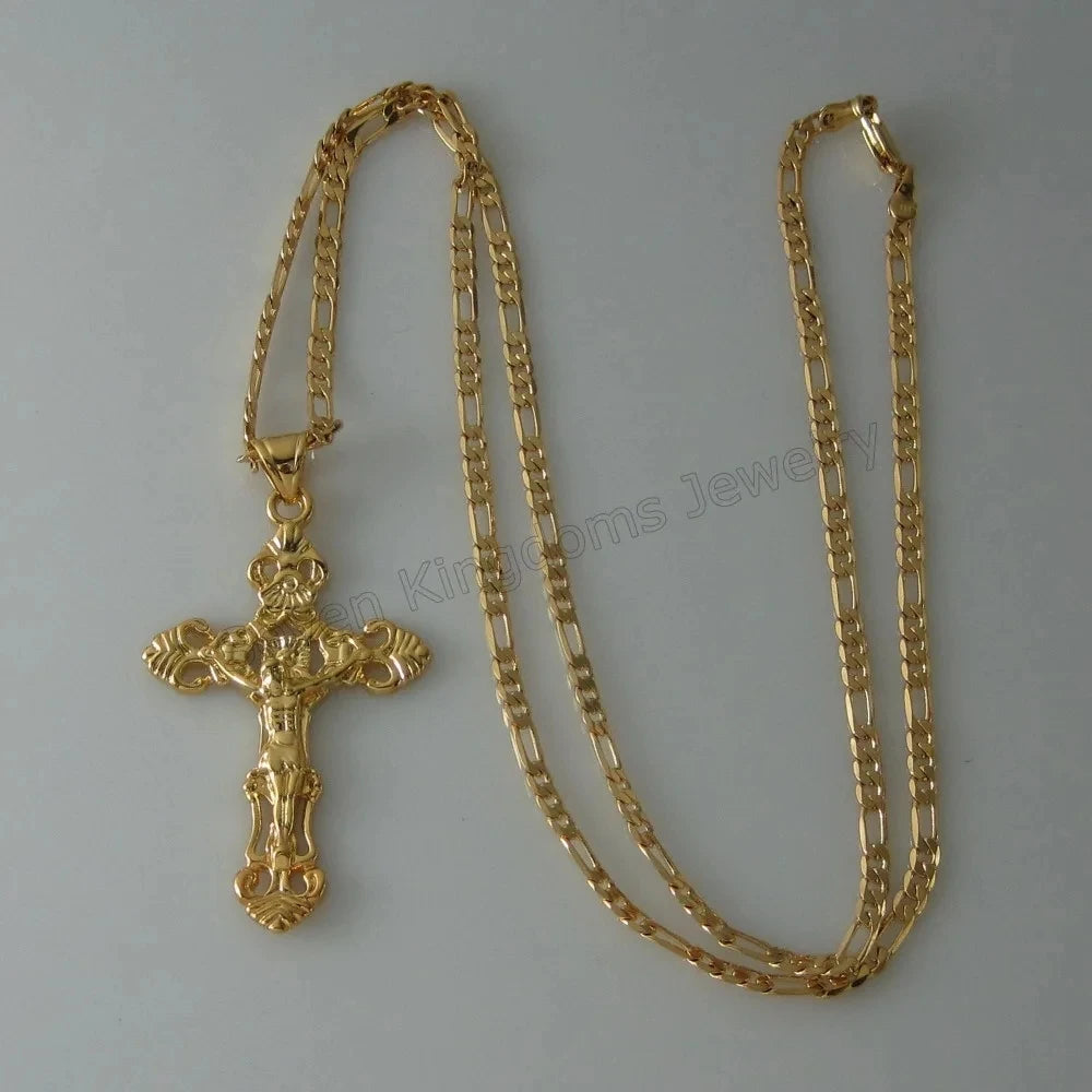 Jesus Cross Pendant Necklace – Christ the Redeemer Christian Catholic Jewelry (45CM or 60CM) - Image 5