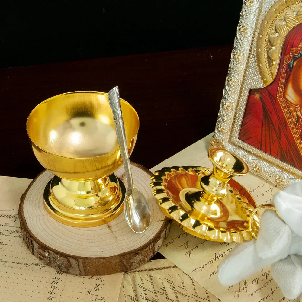 Gold-Plated Communion Cups – Religious Church Ceremonial Supplies - Image 5