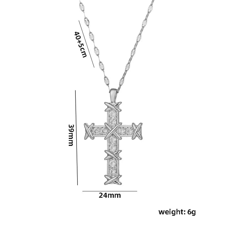 Cross Zircon Necklace - Image 7