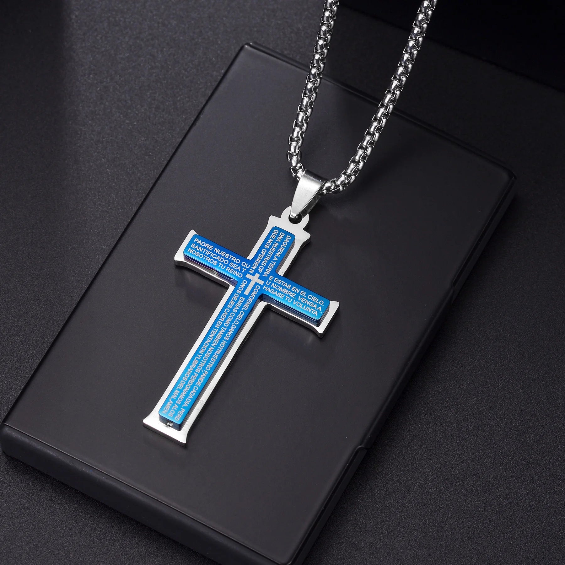 Christian Jesus Cross Necklace – Stainless Steel Pendant for Women & Men - Image 16