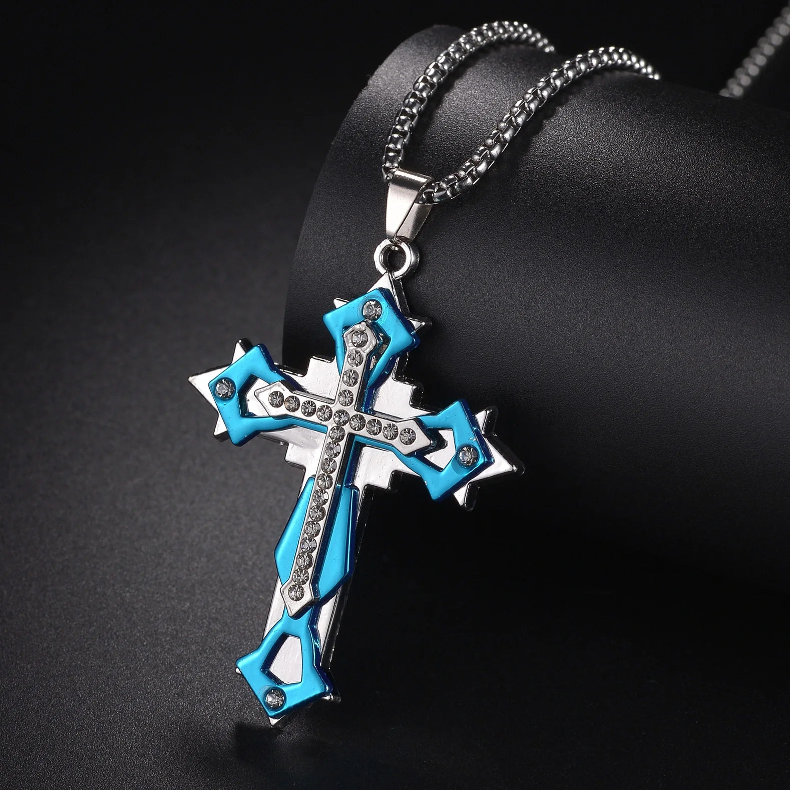 Christian Jesus Cross Necklace – Stainless Steel Pendant for Women & Men - Image 6