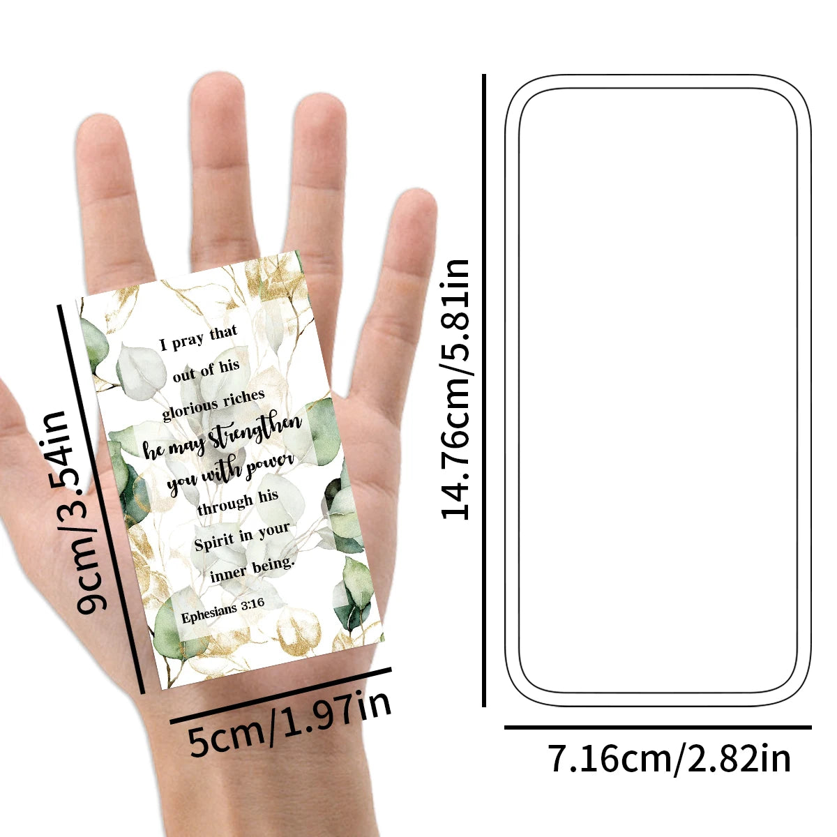 60pcs Bible Verse & Prayer Cards - Image 2