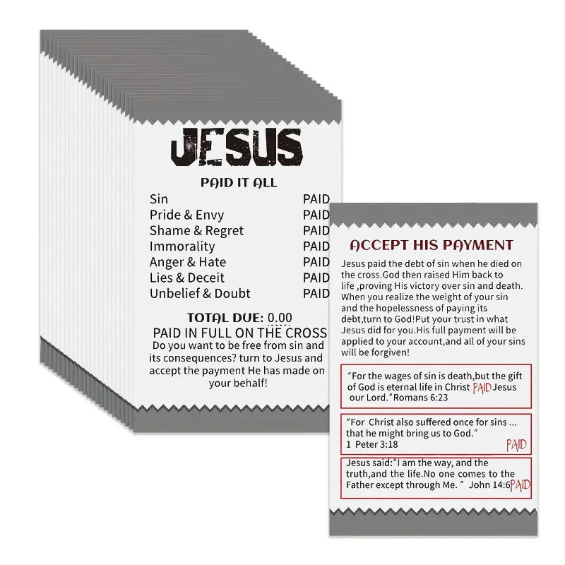 50/100 Pcs Gospel Booklet Cards - Image 6