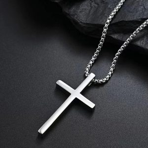 2025 New Christian Virgin Mary & Jesus Cross Necklace – Unisex Religious Pendant Jewelry