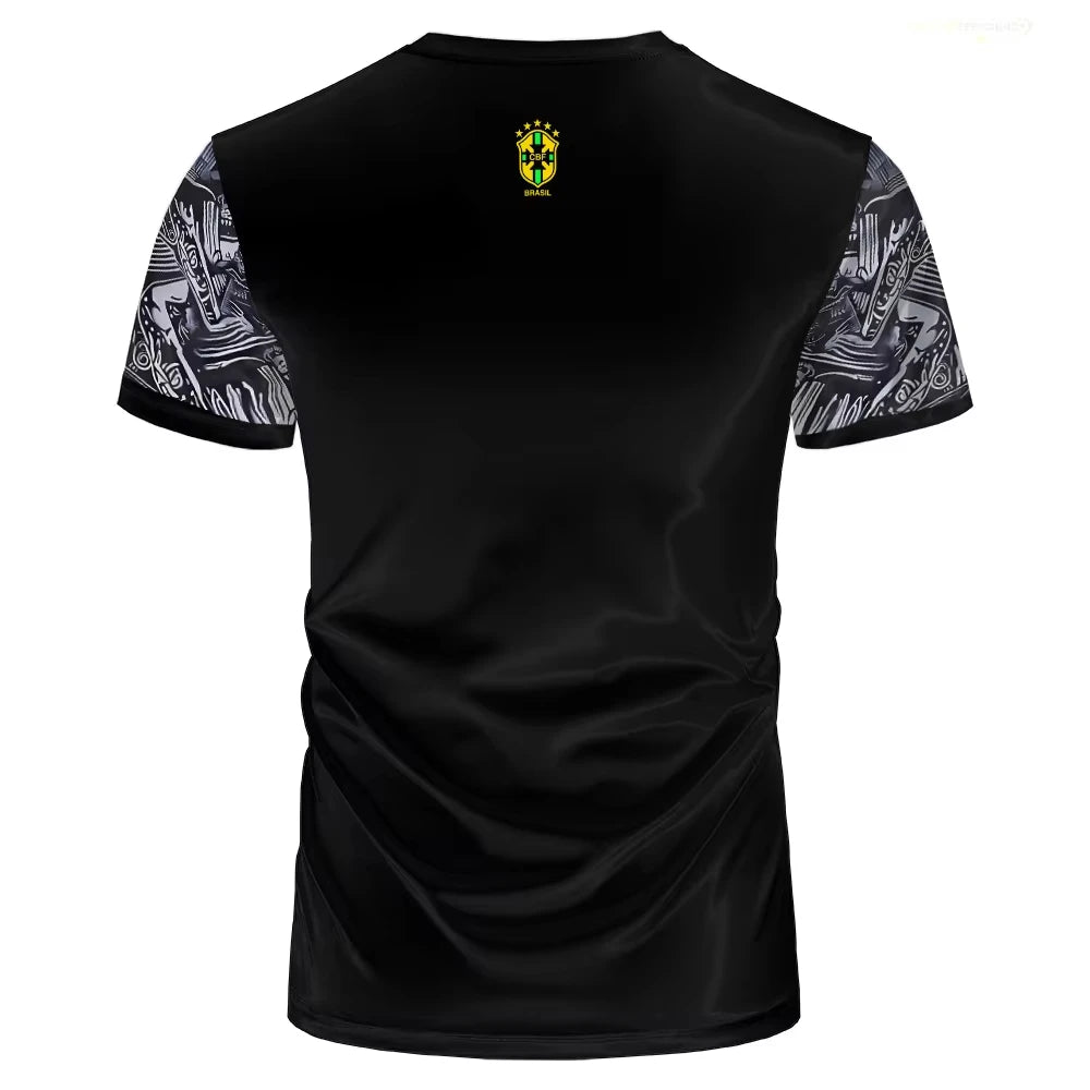 Brazil Special Edition Jesus Football Jersey – Quick-Dry Soccer T-Shirt for Men & Kids - Image 4