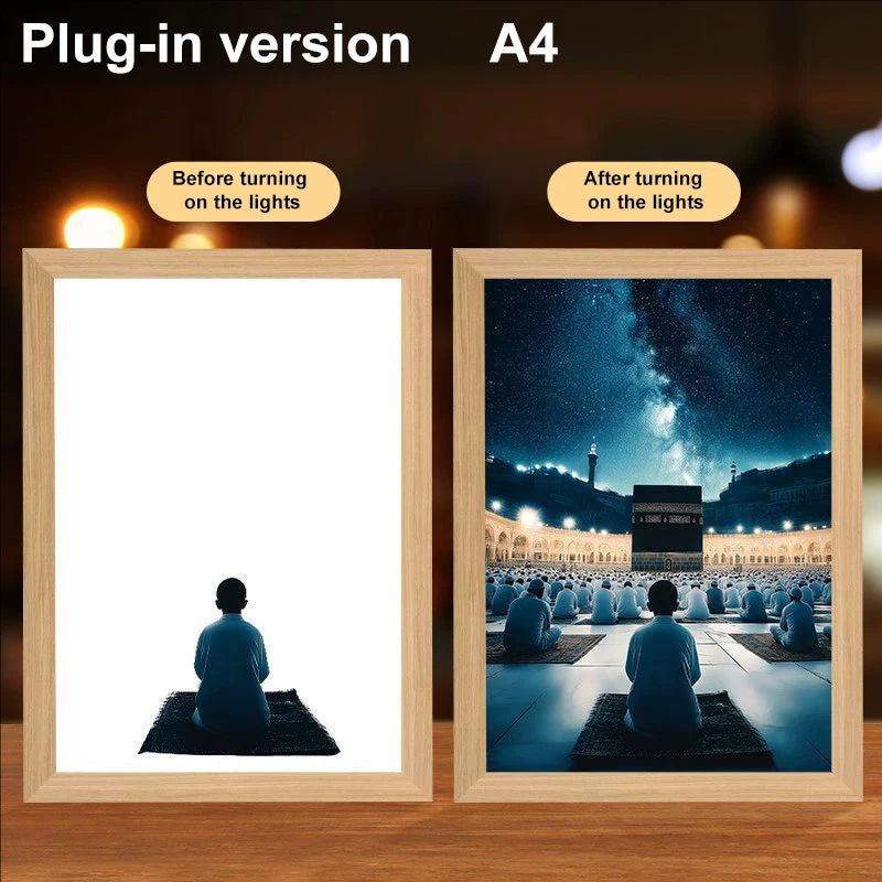 Lumin Works "Jesus – I Am Always With You" 4D LED Wall Art Light - Image 31