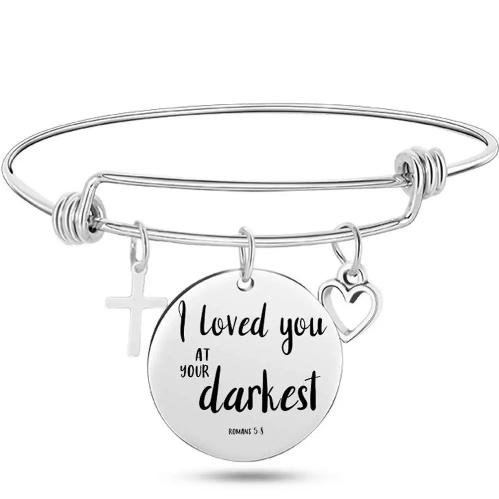 DAVINI Stainless Steel Adjustable Bible Verse Bangle – 20 Inspiring Christian Styles - Image 13
