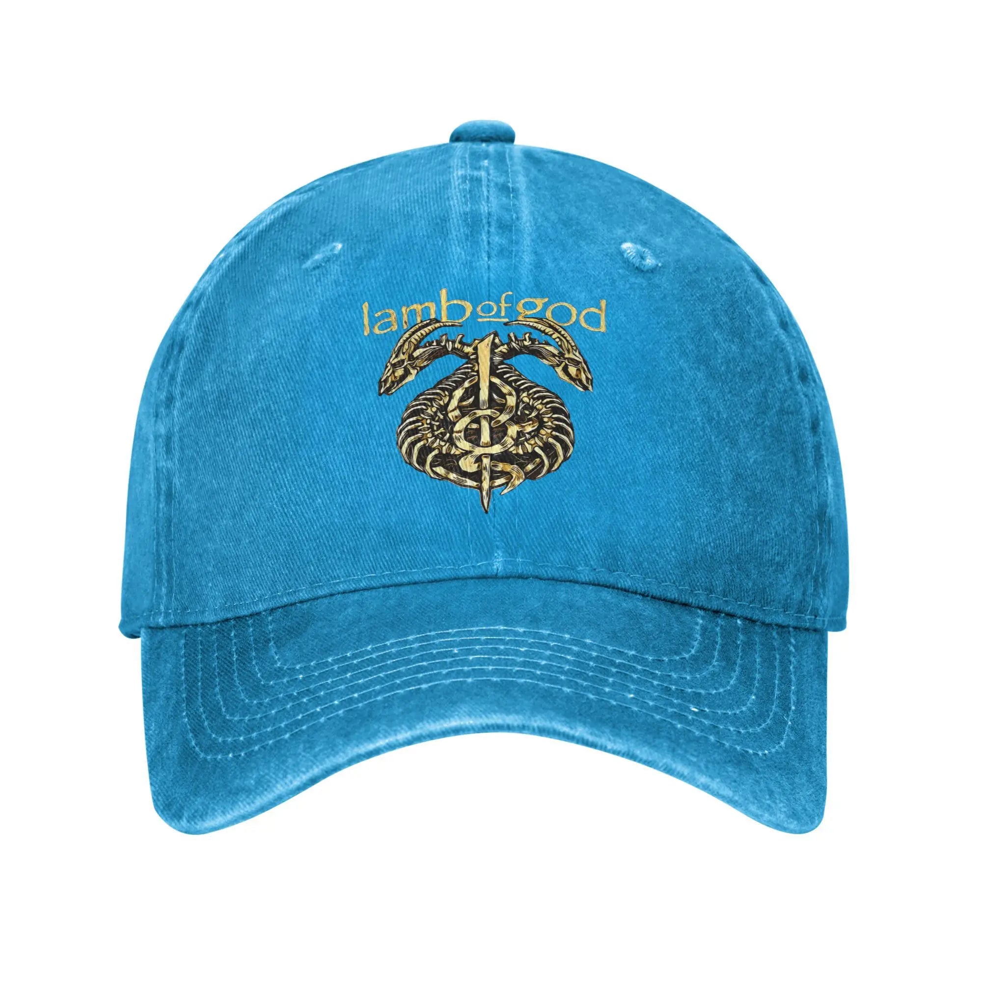 Lamb of God Band Sun Baseball Cap – Street Style Washed Trucker Hat for Men & Women - Image 8