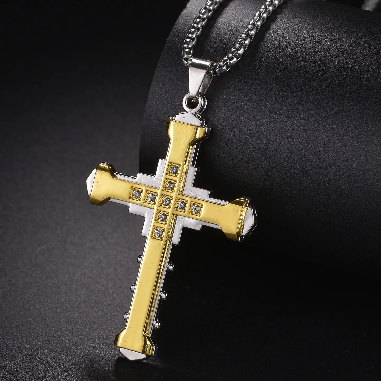 Christian Jesus Cross Necklace – Stainless Steel Pendant for Women & Men - Image 18
