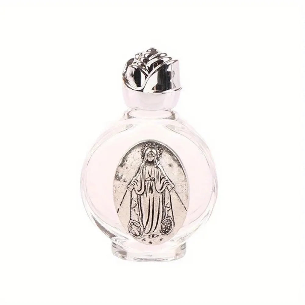 Holy Water Bottle – Jesus & Virgin Mary Religious Cross Sculpture Bottle - Image 6